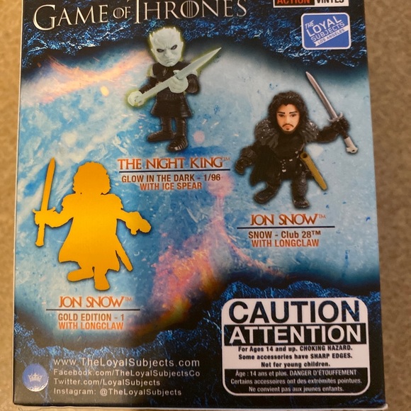 The Loyal Subjects 2020 Game of Thrones White Walker Action Vinyl Figure NIB - Picture 4 of 6